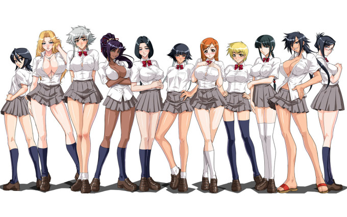 Bleach Females Posing Hentai Image