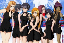 Bleach Females In Formal Dresses Hentai Image