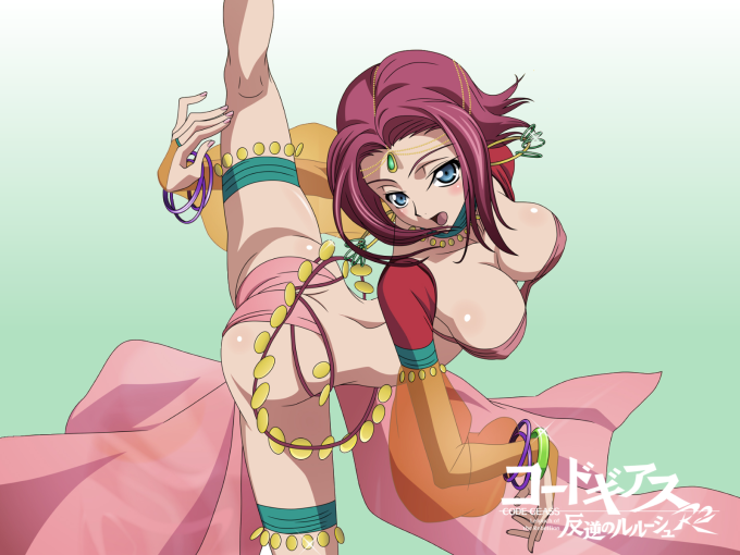 Kallen Dancing In Eastern Dress | Code Geass Hentai Image