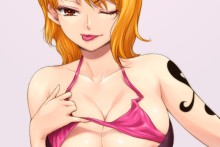 Playful Nami | One Piece Hentai Image