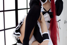 Hot Redhead Maid | Hentai Cosplay