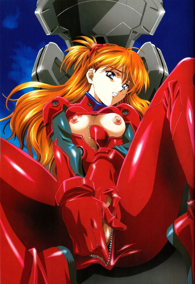 Asuka Having Suit Problems | Neon Genesis Evangelion Hentai Image