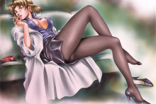 Smokin' Ritsuko Akagi |Neon Genesis Evangelion Hentai Image