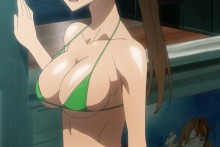 Miyamoto Ray At The Beach | Highschool Of The Dead Hentai Image