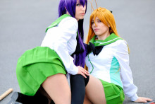 Busujima Saeko And Rei Miyamoto - Highschool Of The Dead Hentai Cosplay