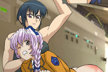 Melissa Mao Spanking Tessa - Full Metal Panic Hentai Image