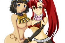 Menace And Yoko - Gurren Lagann - Queen's Blade Hentai Image