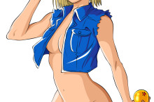 Android 18's sexy jacket - Dragonball hentai image