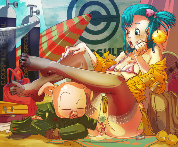 Bulma and Oolong – Muscarine – Dragon Ball