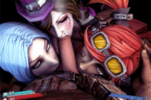 Gaige, Mad Moxxi and Maya – Fugtrup – Borderlands