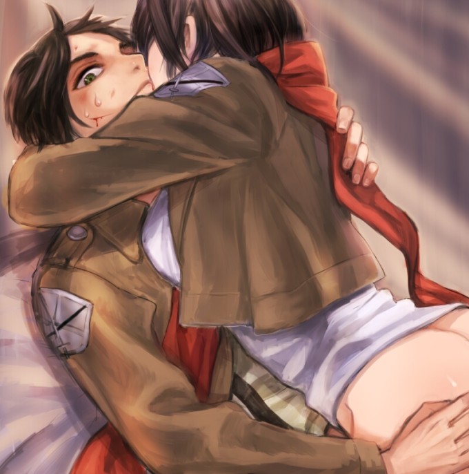 Eren Yeager and Mikasa Ackerman – Attack on Titan