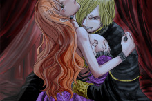 Nami and Sanji - Bikonoha - One Piece