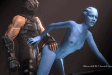 Asari and Ryu Hayabusa – Beowulf1117 – Ninja Gaiden – Mass Effect