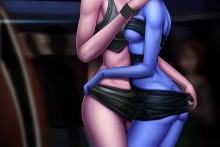 Shepard and Liara T'Soni - Pupete - Mass Effect