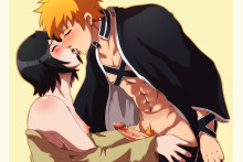 Kurosaki Ichigo and Kuchiki Rukia - Queen-Zelda - Bleach