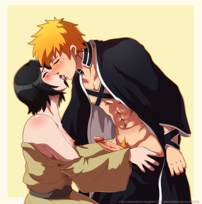 Kurosaki Ichigo and Kuchiki Rukia – Queen-Zelda – Bleach