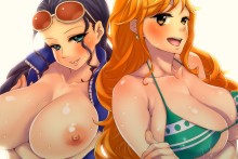 Nami and Nico Robin – Ai no Inu Koujou – One Piece