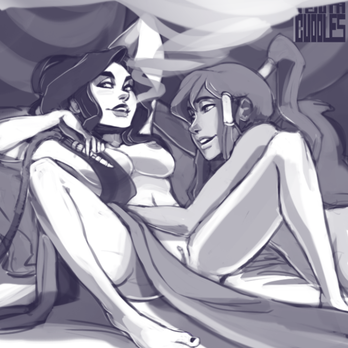 Asami Sato and Korra – Tentacuddles – Avatar – The Legend of Korra