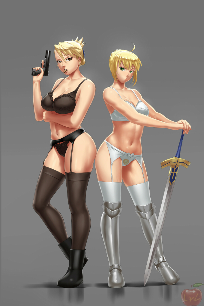 Riza Hawkeye and Saber – LvL – Fullmetal Alchemist – Fate