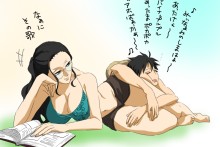 Nico Robin and Monkey D. Luffy - One Piece