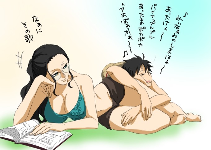 Nico Robin and Monkey D. Luffy – One Piece