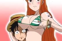 Luffy and Nami – Kakkii – One Piece