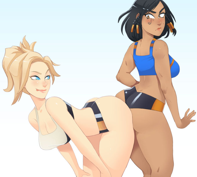 Mercy and Pharah – Greenmarine – Overwatch