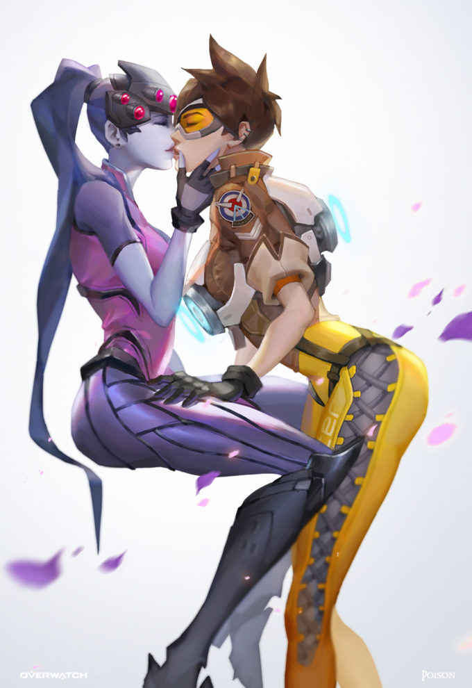 Tracer and Widowmaker – manjji – Overwatch