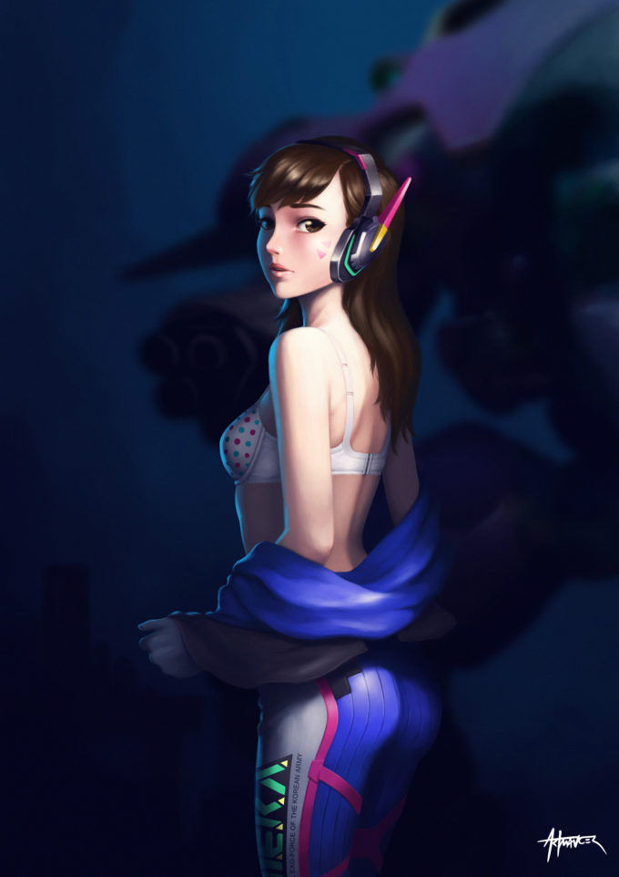 D.Va – artmancer – Overwatch