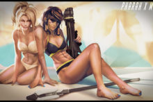 Pharah and Mercy - Overwatch