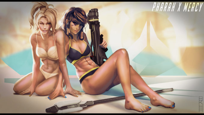 Pharah and Mercy – Overwatch