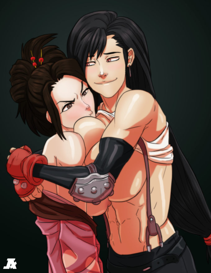 Tifa and Fuu – Pumpkinsinclair – Final Fantasy VII – Samurai Champloo