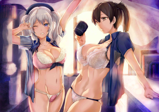 Kaga and Kashima – Armadillo-Tokage – Kantai Collection