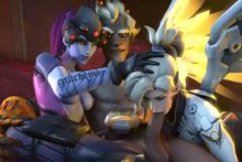 Mercy, Widowmaker and Junkrat - Batesz - Overwatch