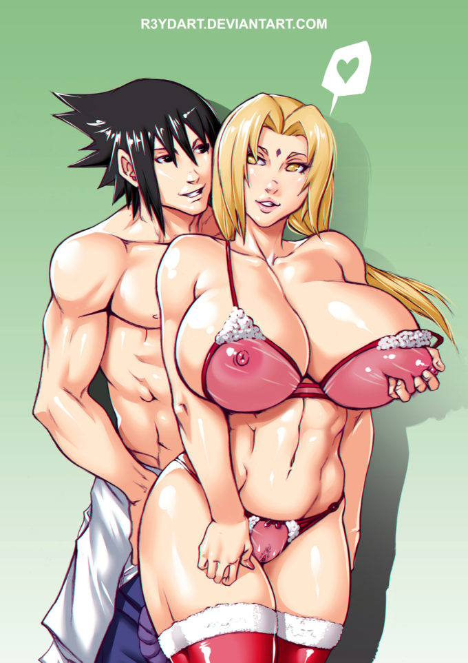 Sasuke and Tsunade – r3ydart – Naruto