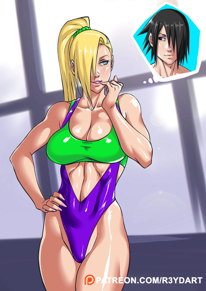 Ino and Sasuke – r3ydart – Naruto