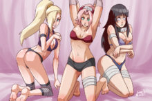 Sakura, Hinata, Ino - Nopeavi - Naruto