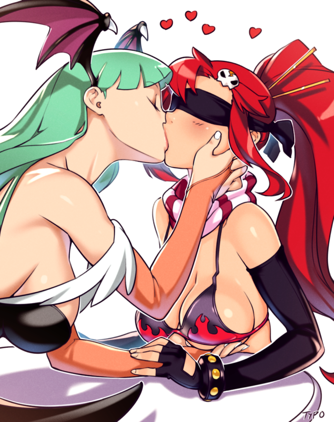 Morrigan and Yoko – OptionalTypo – Gurren Lagann – Darkstalkers