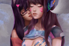 D.Va and Ahri - Prywinko - League of Legends - Overwatch