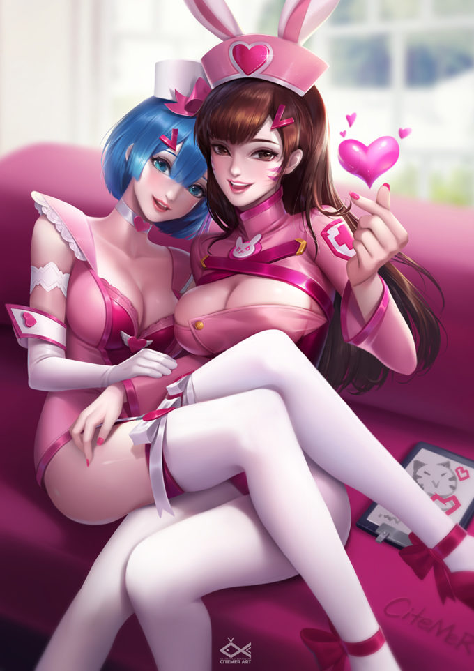 D.Va and Rem – Citemer – Overwatch – Re:Zero