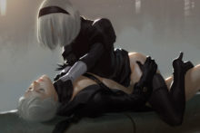 2B and 9S – Ursula Dorada – Nier Automata