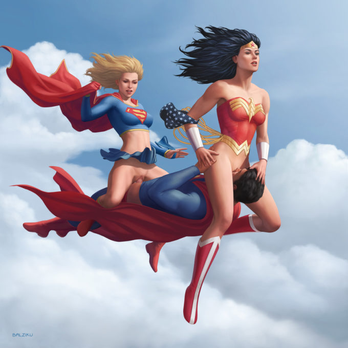 Superman, Supergirl and Wonder Woman – Balziku – DC