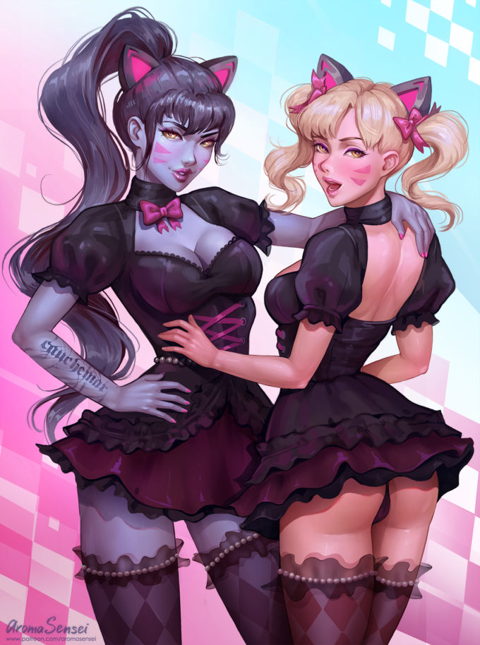 D.Va and Widowmaker – AromaSensei – Overwatch