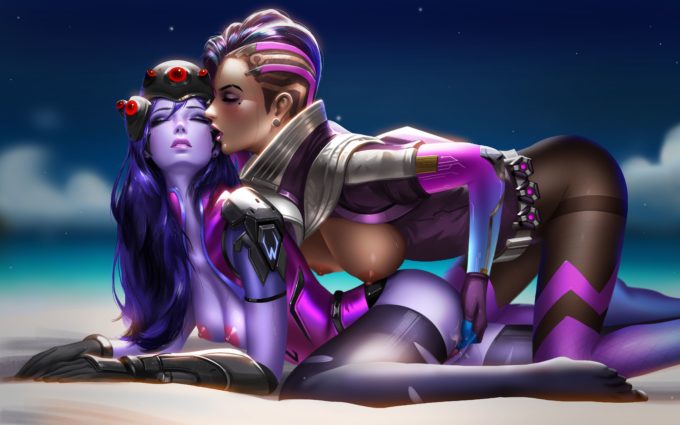 Sombra and Widowmaker – LiangXing – Overwatch