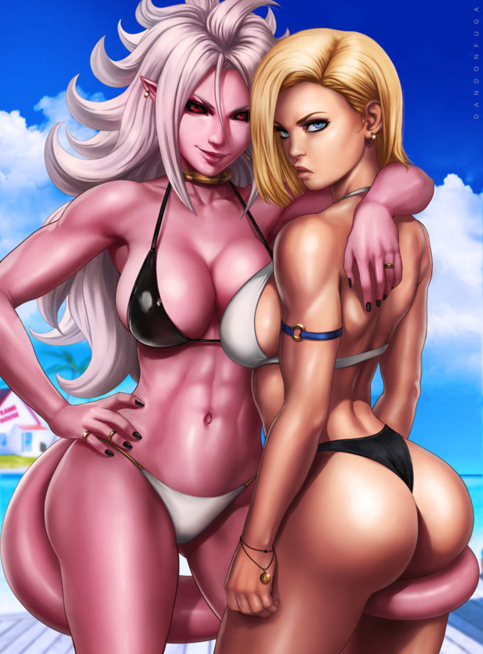 Android 21 and Android 18 – Dandon Fuga – Dragon Ball