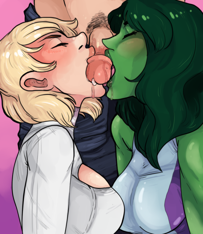 Power Girl and She-Hulk – DC – Marvel