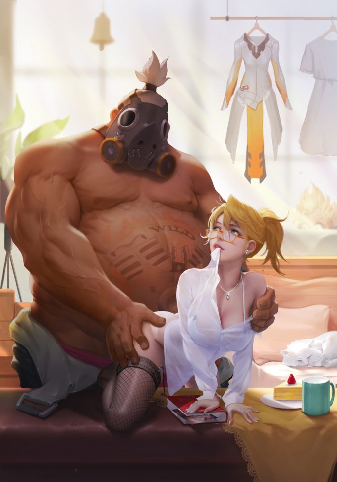 Mercy and Roadhog – Siyuan Wang – Overwatch