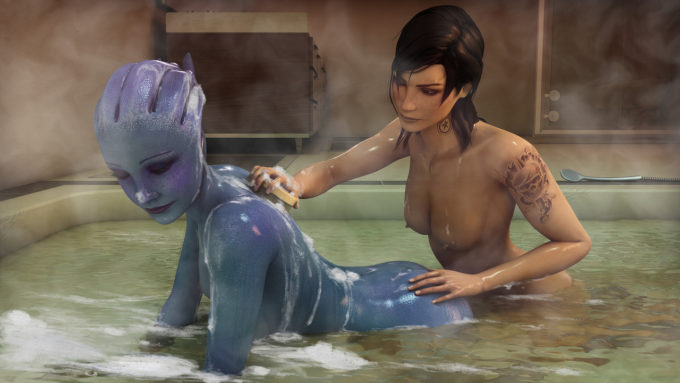 Femshep and Liara – Asarimaniac – Mass Effect