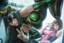 Tsuyu and Ochako – Sakimichan – My Hero Academia