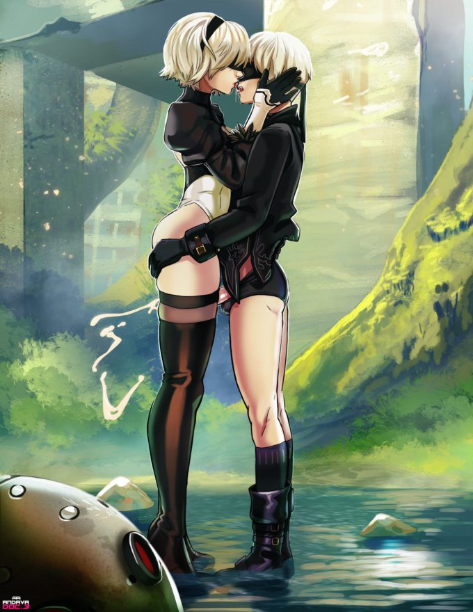 2B and 9S – Andava – Nier Automata